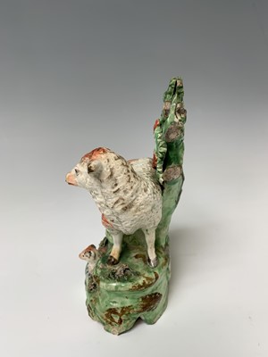 Lot 478 - A Ralph Salt Staffordshire bocage sheep group,...