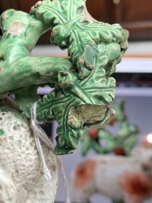 Lot 478 - A Ralph Salt Staffordshire bocage sheep group,...