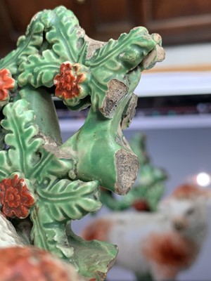 Lot 478 - A Ralph Salt Staffordshire bocage sheep group,...