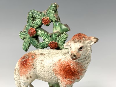 Lot 478 - A Ralph Salt Staffordshire bocage sheep group,...