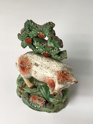 Lot 478 - A Ralph Salt Staffordshire bocage sheep group,...