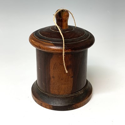 Lot 481 - A Victorian lignum vitae string box, of...