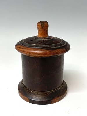 Lot 481 - A Victorian lignum vitae string box, of...