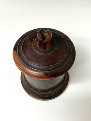 Lot 481 - A Victorian lignum vitae string box, of...