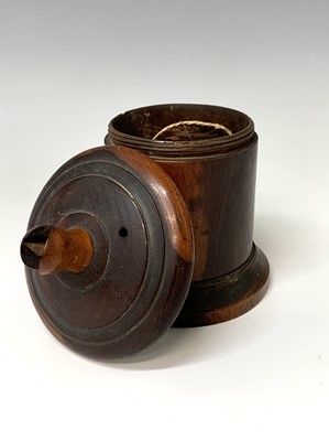 Lot 481 - A Victorian lignum vitae string box, of...