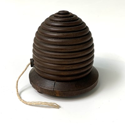 Lot 506 - A 19th century treen string box, in the form...