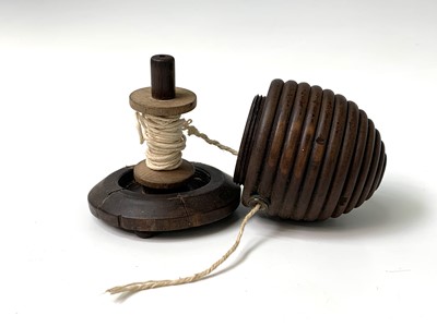 Lot 506 - A 19th century treen string box, in the form...