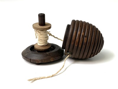 Lot 506 - A 19th century treen string box, in the form...