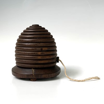 Lot 506 - A 19th century treen string box, in the form...