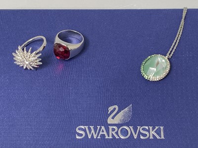 Lot 49 - Swarovski Jewellery - Two boxed necklaces -...