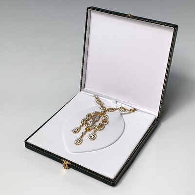 Lot 260 - A glamourous Swarovski necklace with fancy...