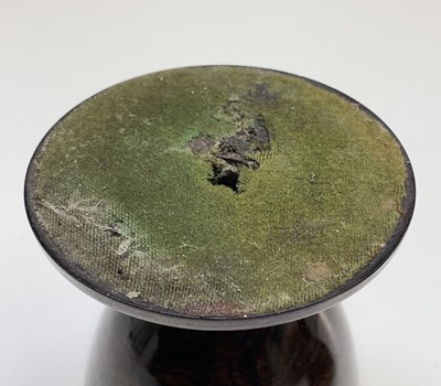 Lot 520 - A 19th century lignum vitae egg-shaped string...