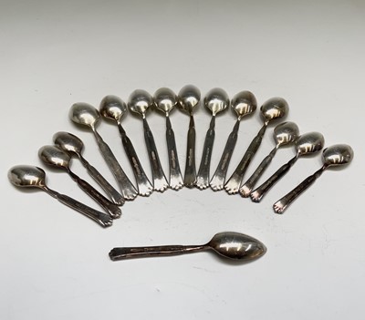 Lot 416 - A suite of Mappin & Webb silver plated cutlery...