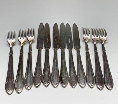 Lot 416 - A suite of Mappin & Webb silver plated cutlery...