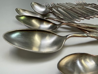 Lot 416 - A suite of Mappin & Webb silver plated cutlery...