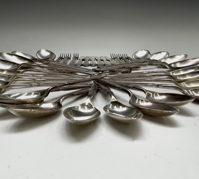 Lot 416 - A suite of Mappin & Webb silver plated cutlery...