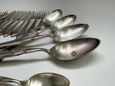 Lot 416 - A suite of Mappin & Webb silver plated cutlery...