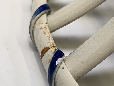 Lot 527 - An 18th century pierced creamware basket,...