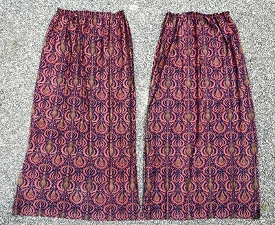 Lot 2859 - A pair of Sanderson fabric curtains, each...