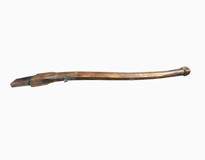 Lot 555 - A ship's wooden tiller, thought to be from a...