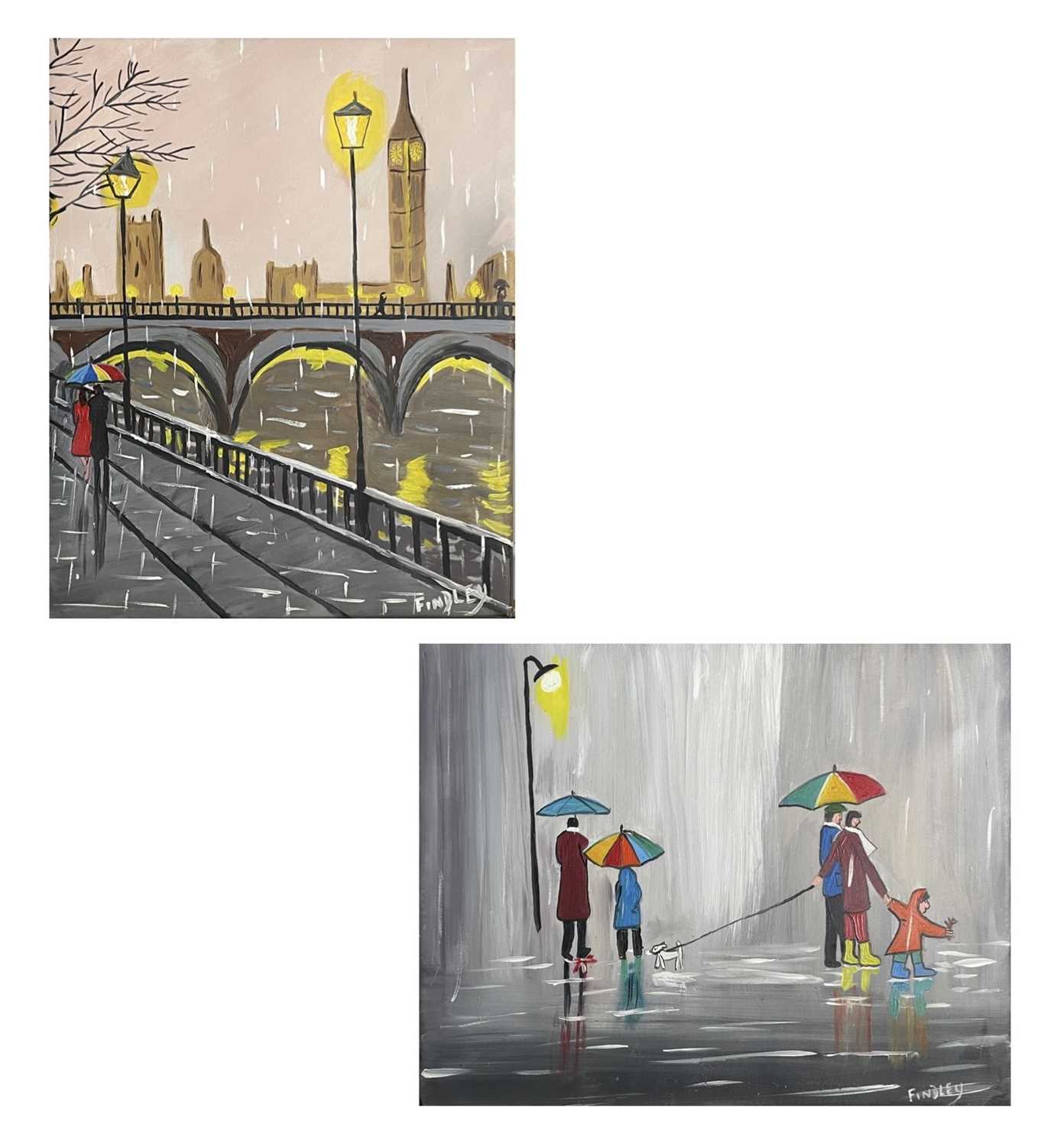 Lot 1161 - William F. BURNS (1949) 'Walking in the Rain'...