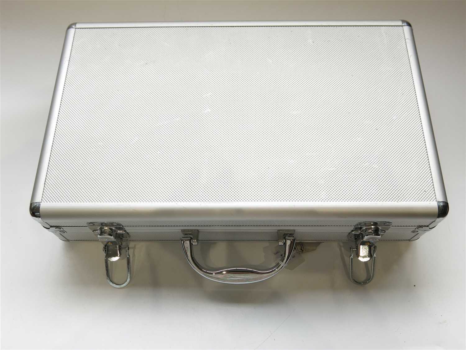 Lot 2688 - A coin collector's briefcase with a residual...