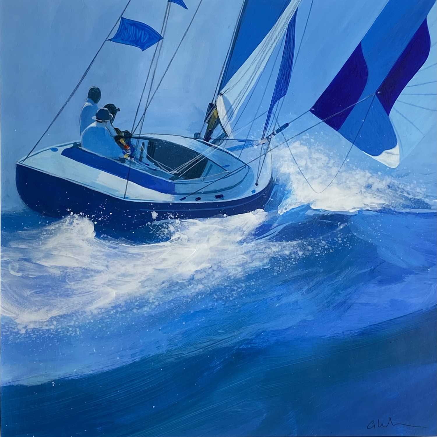 Lot 71 - Glyn MACEY (1969) Afternoon Sailing Mixed...