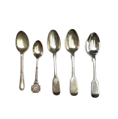 Lot 85 - Five silver spoons 3oz