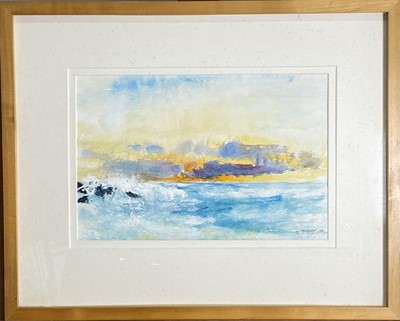Lot 186 - Chris HANKEY (1963) Sunset Seascapes Two mixed...