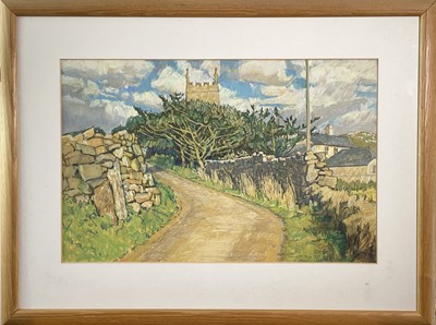 Lot 60 - Carole PAGE (1955) Afternoon at Zennor Pastel...