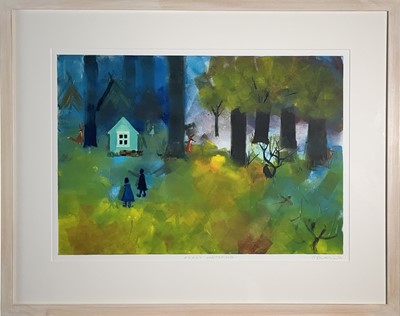 Lot 195 - Adrienne PEVERALL (XX) Foxes Watching...