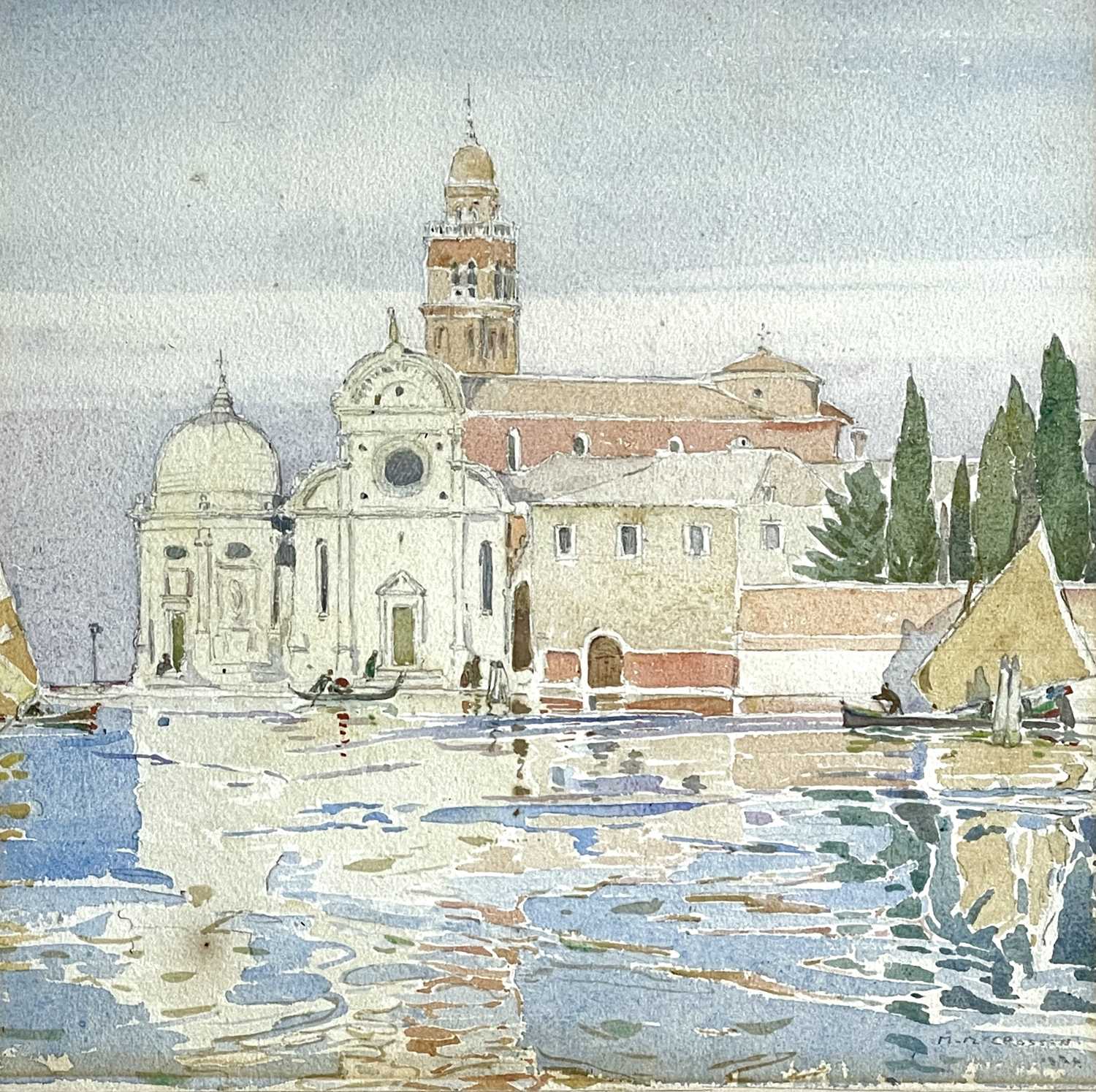 Lot 88 - Mary MCCROSSAN (1865-1934) Venice Watercolour...