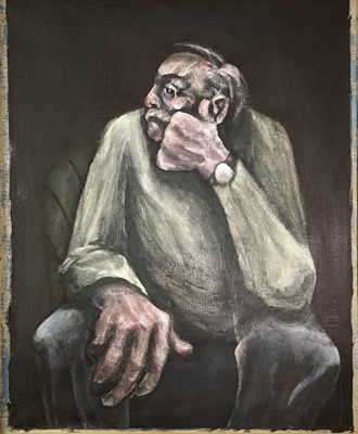 Lot 369 - Julian DYSON (1936-2003) Portrait of a Seated...