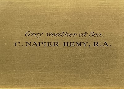 Lot 259 - Charles Napier HEMY (1841-1917) Grey Weather...