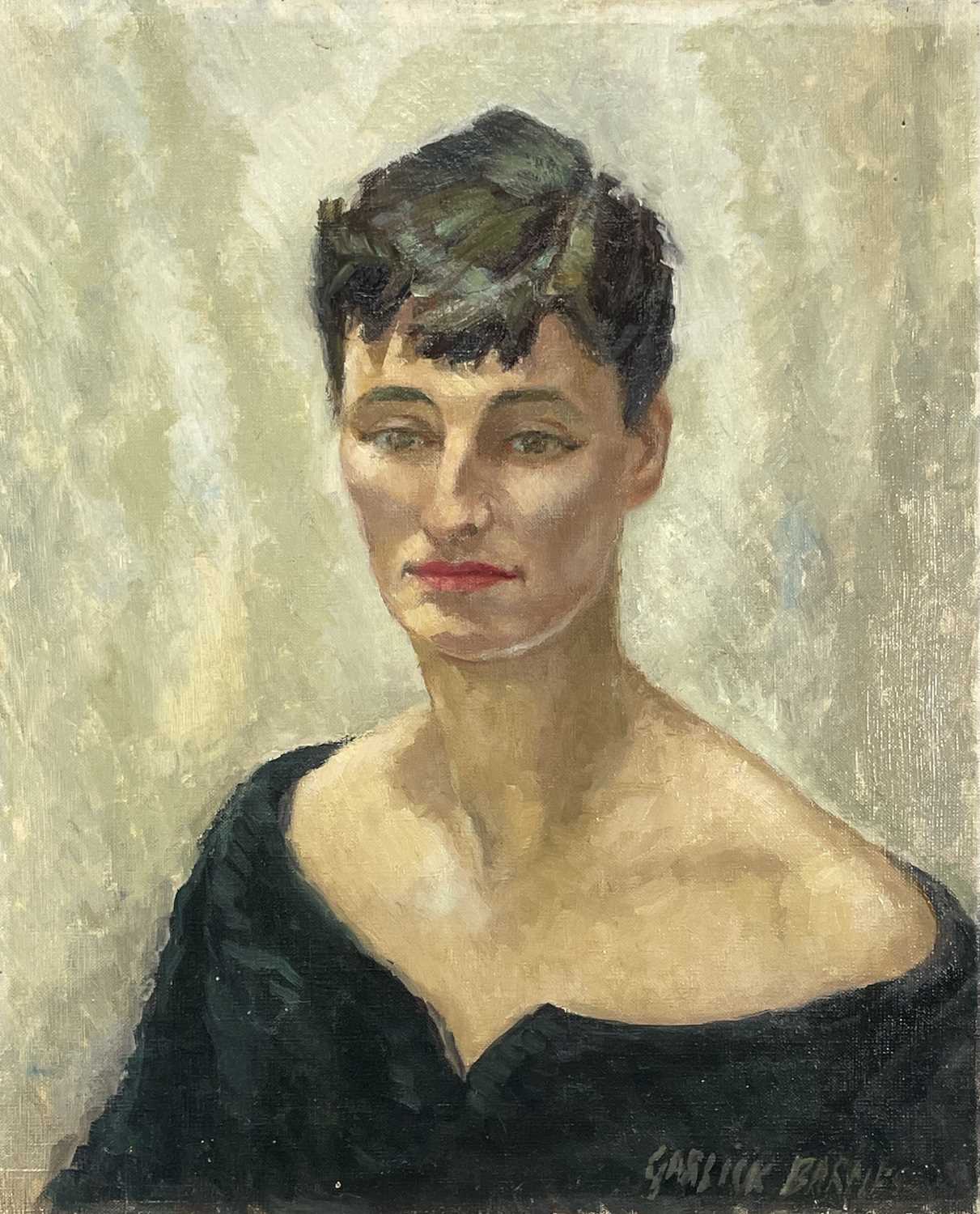 Lot 22 - Garlick BARNES (1891-1987) Portrait of a Lady...