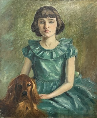 Lot 24 - Garlick BARNES (1891-1987) Portrait of a Girl...
