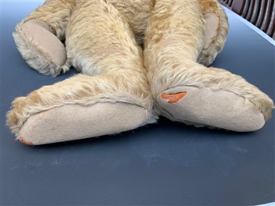 Lot 206 - A large Steiff golden mohair teddy bear circa...