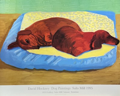 Lot 1248 - David HOCKNEY (1937) Dog Paintings at Salts...