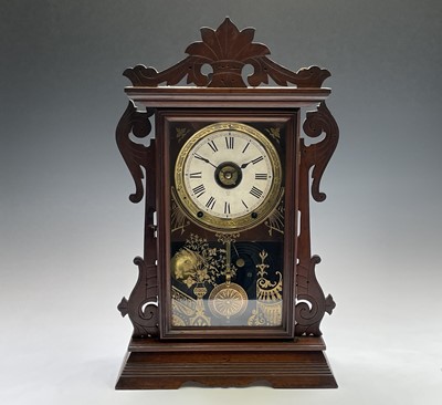 Lot 2911 - An American mantel alarm clock, by Seth Thomas,...