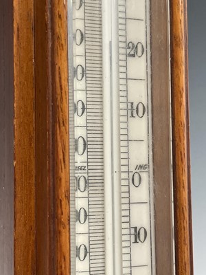 Lot 2902 - A Victorian walnut stick barometer, by J Hicks,...