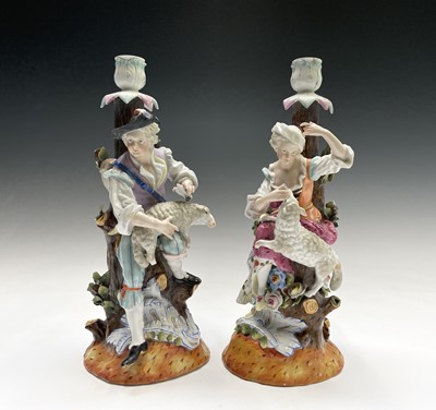 Lot 868 - A pair of Helena Wolfsohn porcelain...