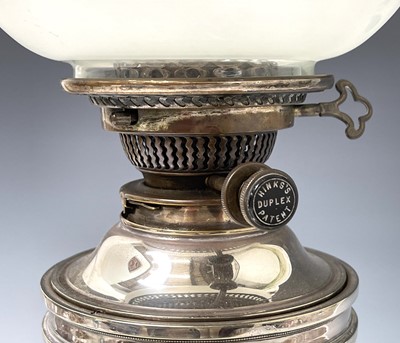 Lot 26 - An Edwardian silver plated urn shaped table...