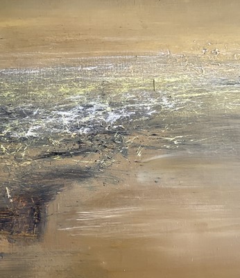 Lot 1093 - Bó YÚN 薄云 (1948) Abstract Landscape Oil on...