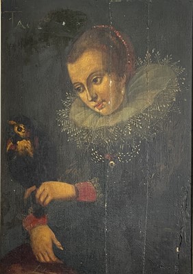 Lot 1168 - 16th/17th century Portrait of a noble lady an...