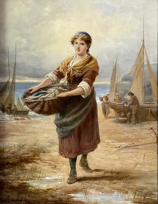 Lot 292 - H J ROSELL Catch of the Day Oil on canvas...