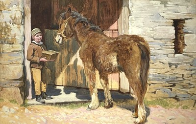 Lot 1268 - James Smith MORLAND (1846-1921) A Pony at the...