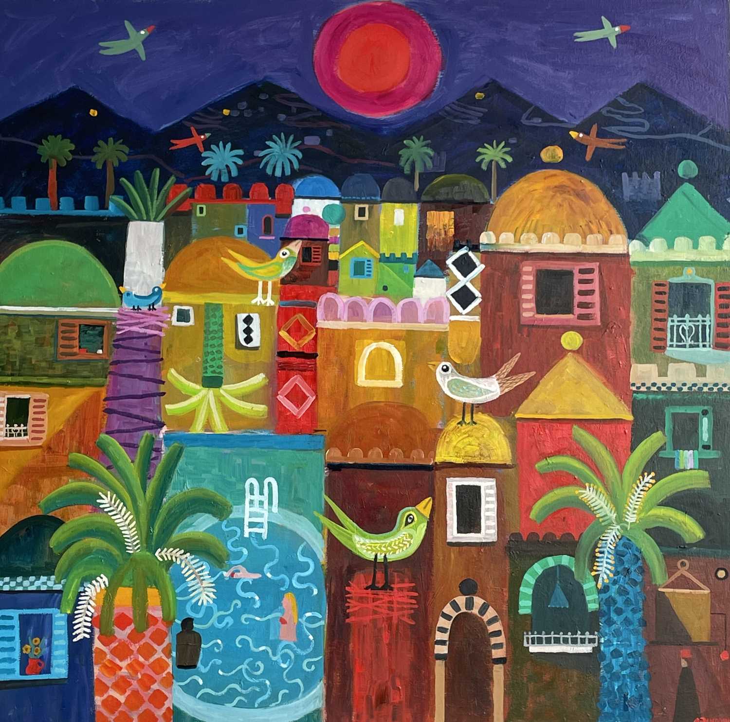 Lot 425 - Alan FURNEAUX (1953) Marrakesh Oil on canvas