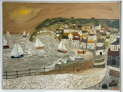 Lot 261 - Alan FURNEAUX (1953) A Cornish View Oil on...