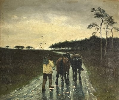 Lot 1185 - William Frederick HULK (1852-c.1906) A Rainy...