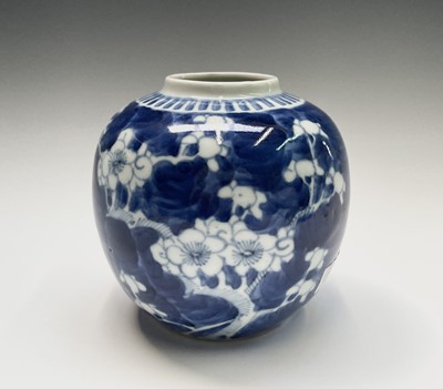 Lot 209 - Three Chinese porcelain ginger jars and a...